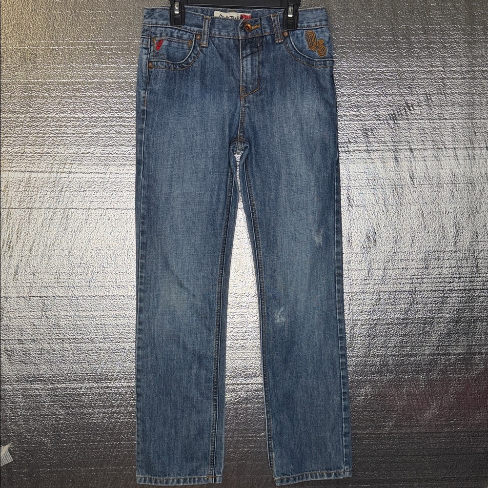 Quiksilver Kids Blue Jeans with Embroidered Details